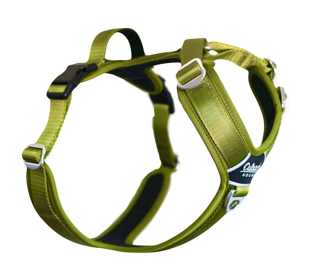 Outback Hound Ultra Lite Comfort Harness - Moss Green - The Dog Shop