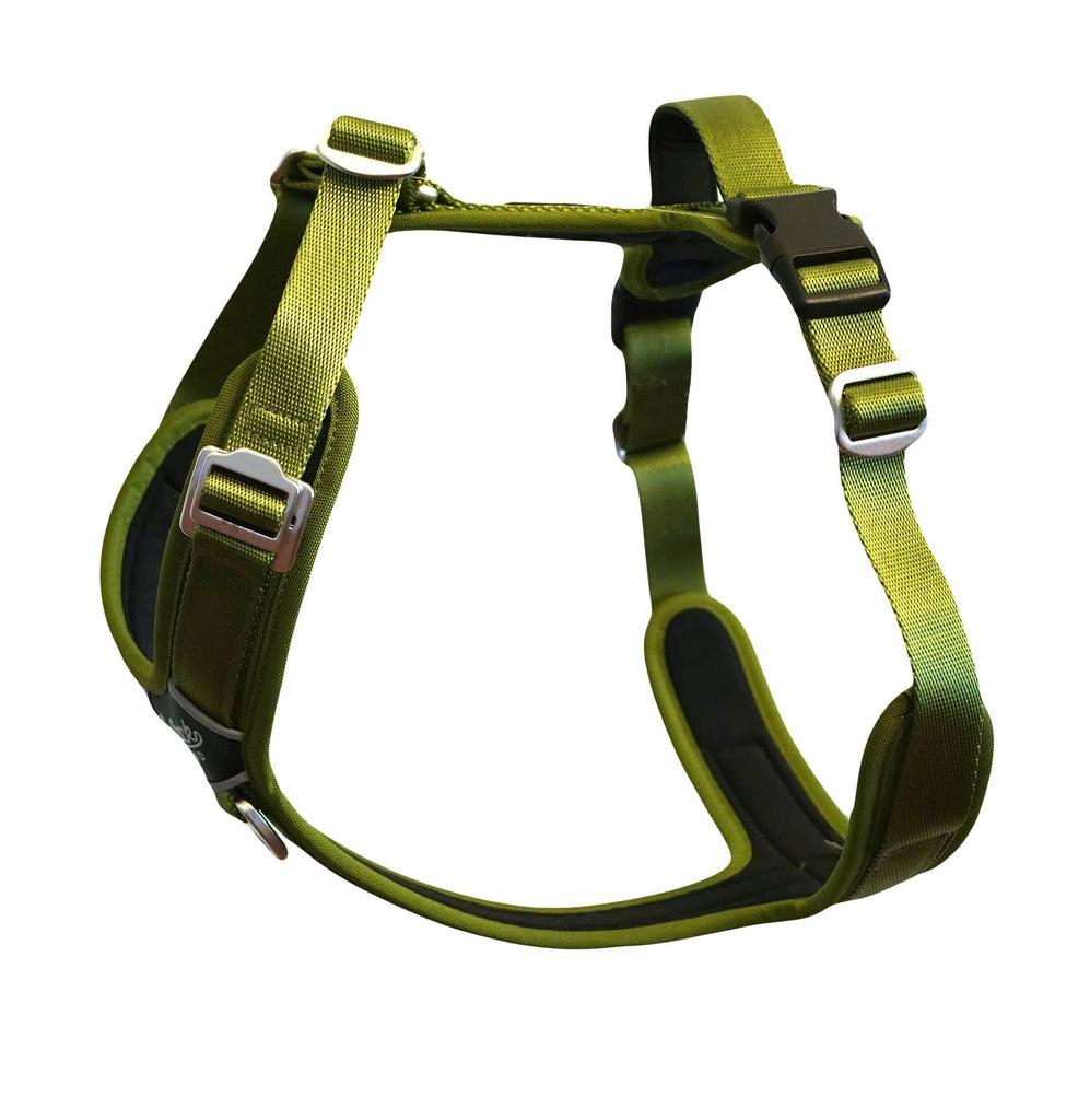 Outback Hound Ultra Lite Comfort Harness - Moss Green - The Dog Shop