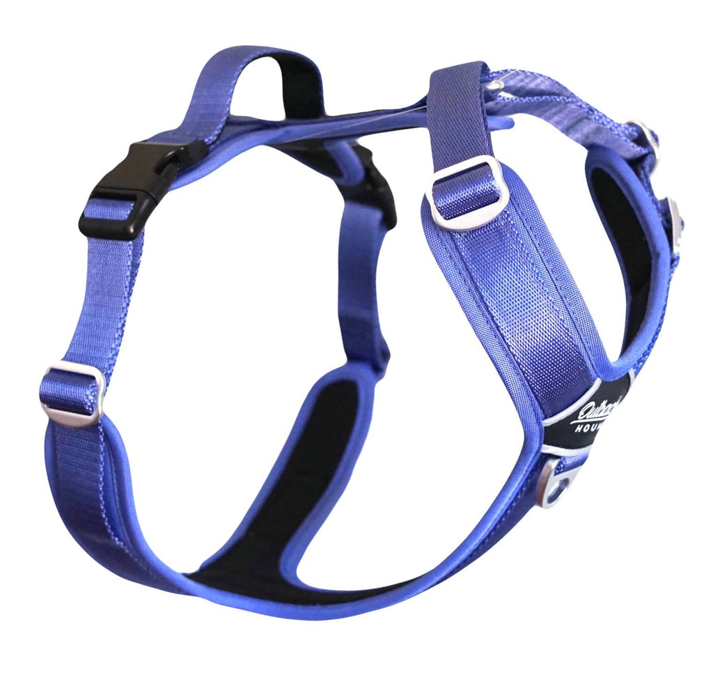 Outback Hound Ultra LIte Comfort Harness - Periwinkle - The Dog Shop