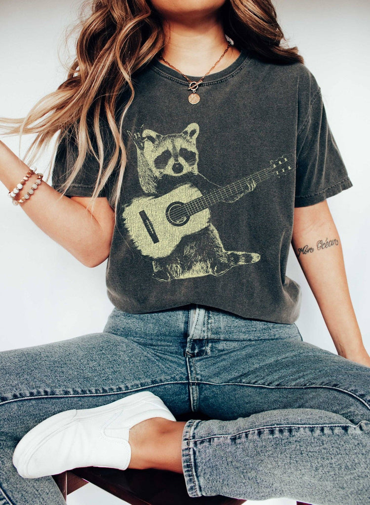 Raccoon Rockstar Unisex T-Shirt - The Dog Shop