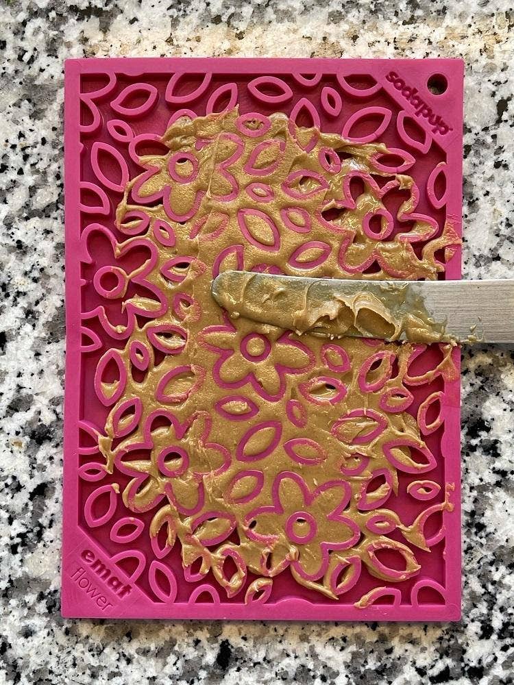 SodaPup eMat Enrichment Lick Mat - Flower Power Large - The Dog Shop