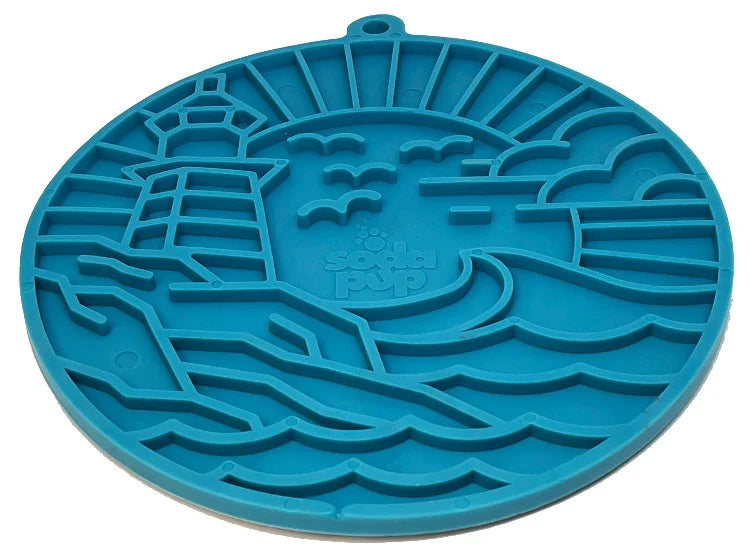 SodaPup Enrichment Lick Mat With Suction Cups - Lighthouse - The Dog Shop