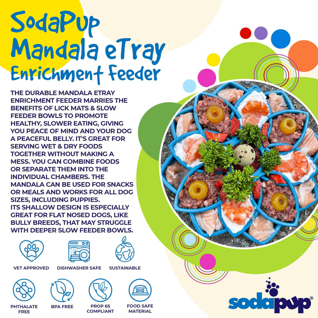 SodaPup Mandala Enrichment Tray for Dogs - Purple - The Dog Shop
