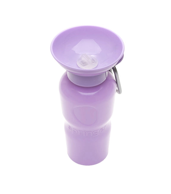 Springer Classic Travel Dog Water Bottle - Lilac - The Dog Shop