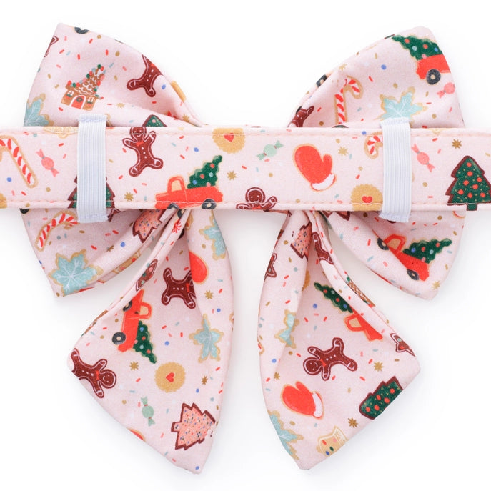 Rifle Paper Co. x TFD Lady Dog Bow - Holiday Cookies - The Dog Shop