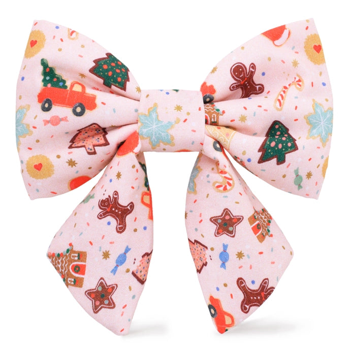 Rifle Paper Co. x TFD Lady Dog Bow - Holiday Cookies - The Dog Shop