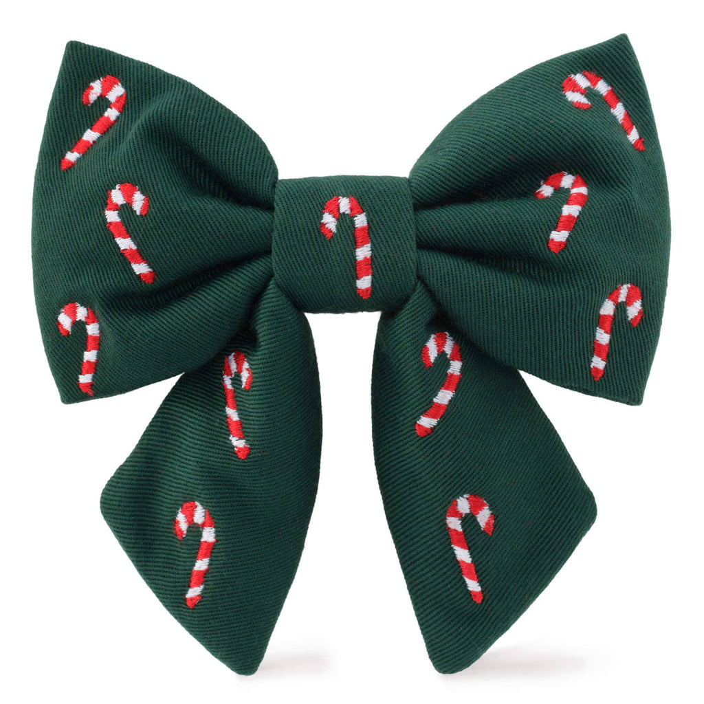 The Foggy Dog Lady Bow - Candy Canes - The Dog Shop