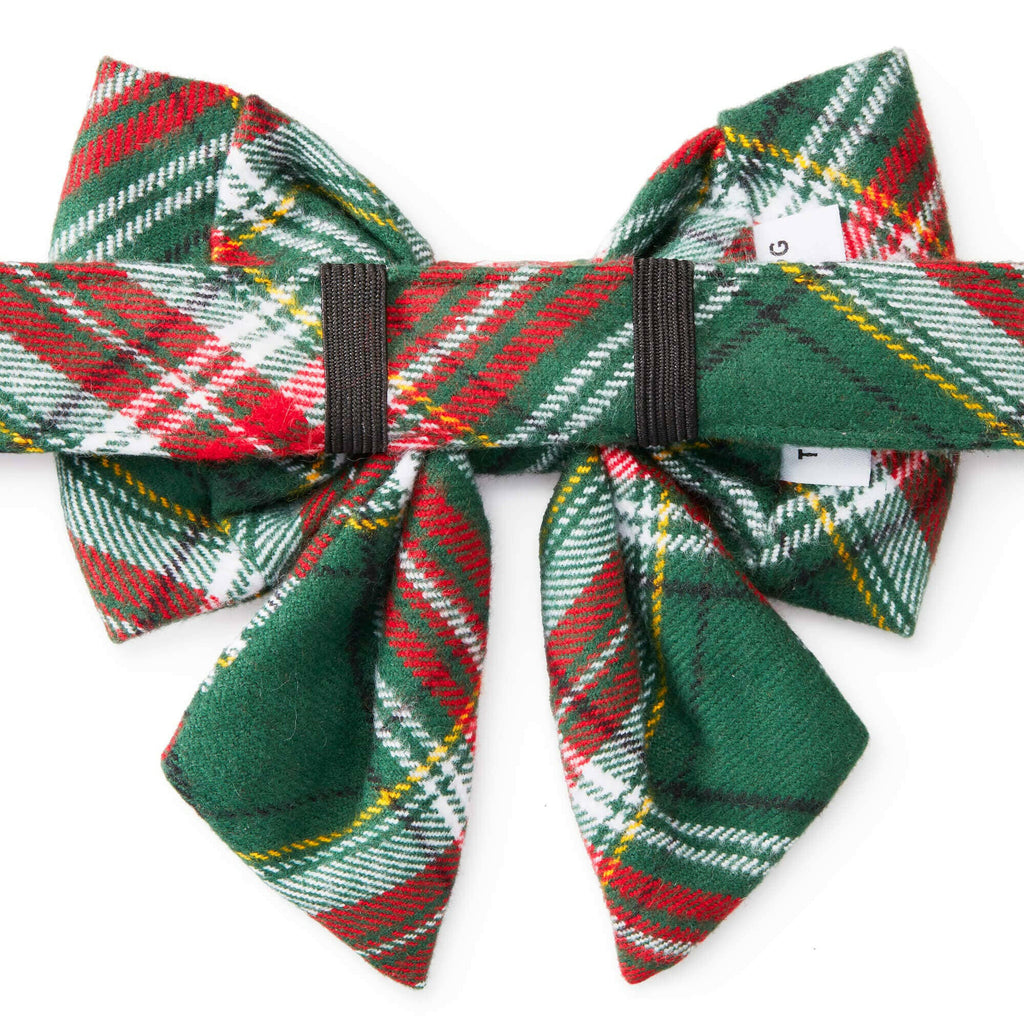 The Foggy Dog Lady Bow - Holly Jolly Flannel - The Dog Shop