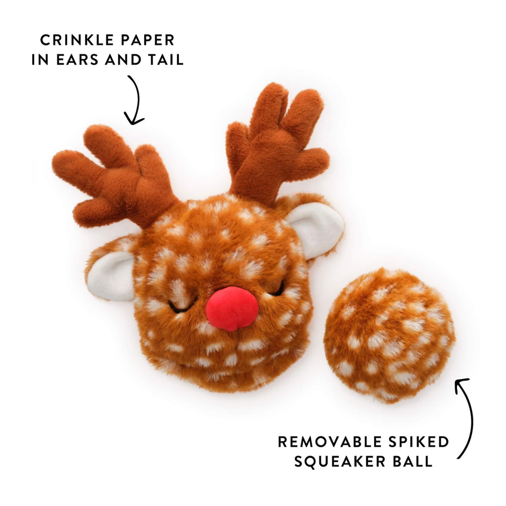 The Foggy Dog Reindeer 2-in-1 Bounce Dog Toy - The Dog Shop