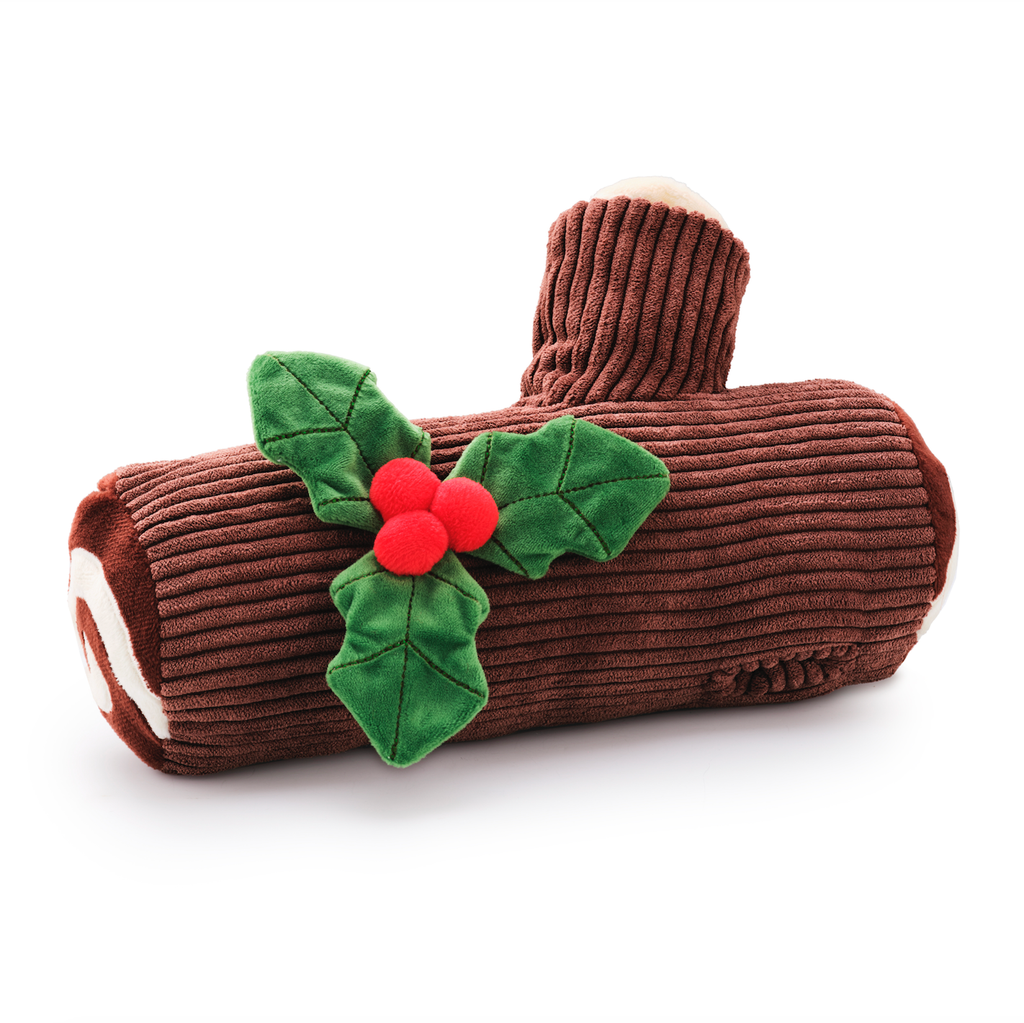 Yule Log Interactive Snuffle Holiday Dog Toy - The Dog Shop