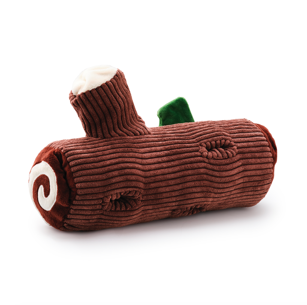 Yule Log Interactive Snuffle Holiday Dog Toy - The Dog Shop