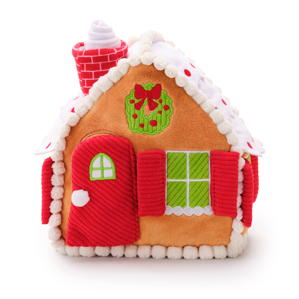 Gingerbread House Interactive Snuffle Holiday Dog Toy - The Dog Shop