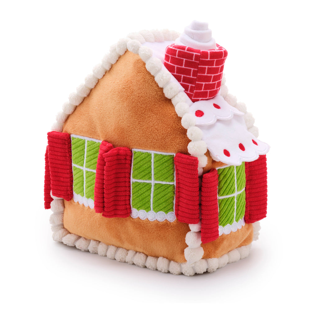 Gingerbread House Interactive Snuffle Holiday Dog Toy - The Dog Shop