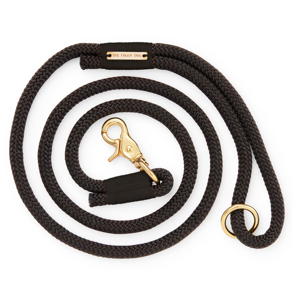 The Foggy Dog Climbing Rope Leash - Black - The Dog Shop