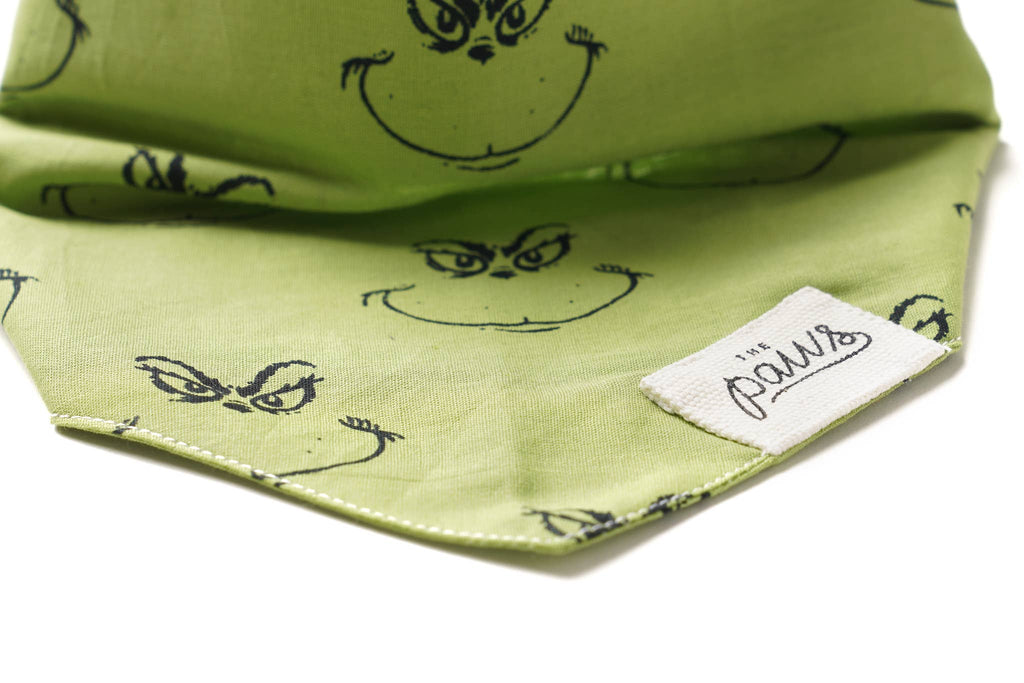 Grinch Dog Bandana - The Dog Shop