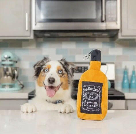Bad Dog Jack's Whiskey Plush Dog Toy - The Dog Shop