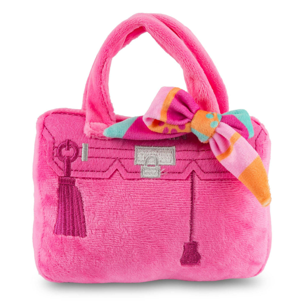 Barkin Bag Plush Dog Toy - Pink w/ Scarf - The Dog Shop