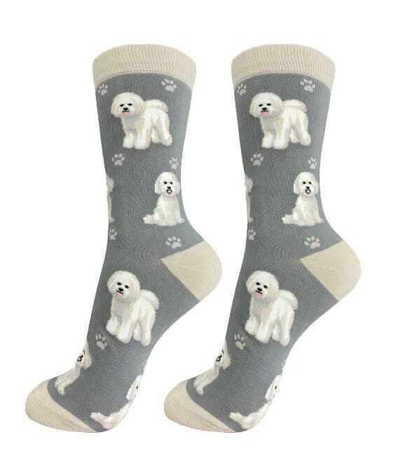 Bichon Frise Socks-Full Body - The Dog Shop