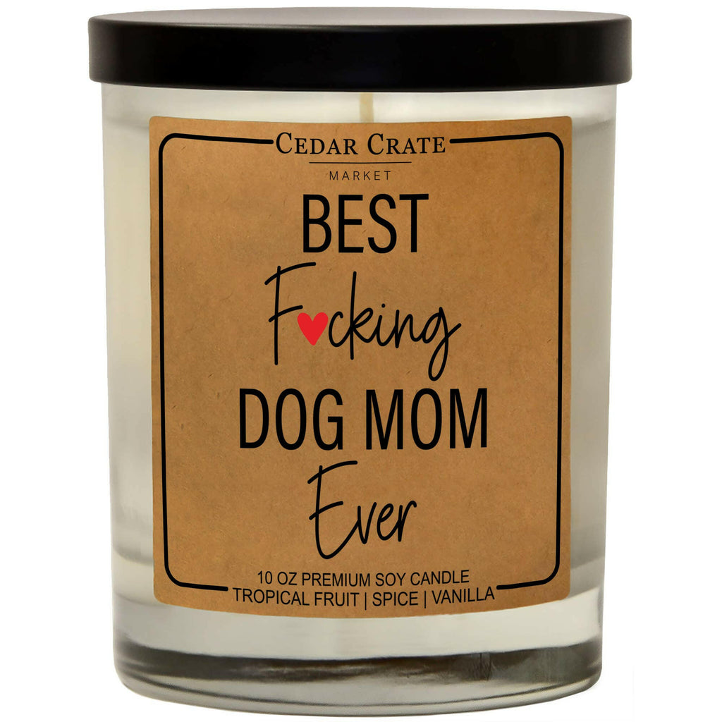Candle-Best Fucking Dog Mom Ever - The Dog Shop