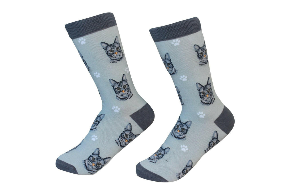 Cat Socks-Silver Tabby - The Dog Shop