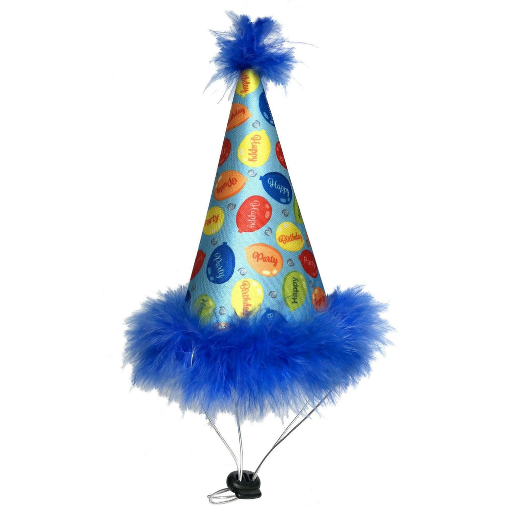 Dog Party Hat-Party Time Blue - The Dog Shop