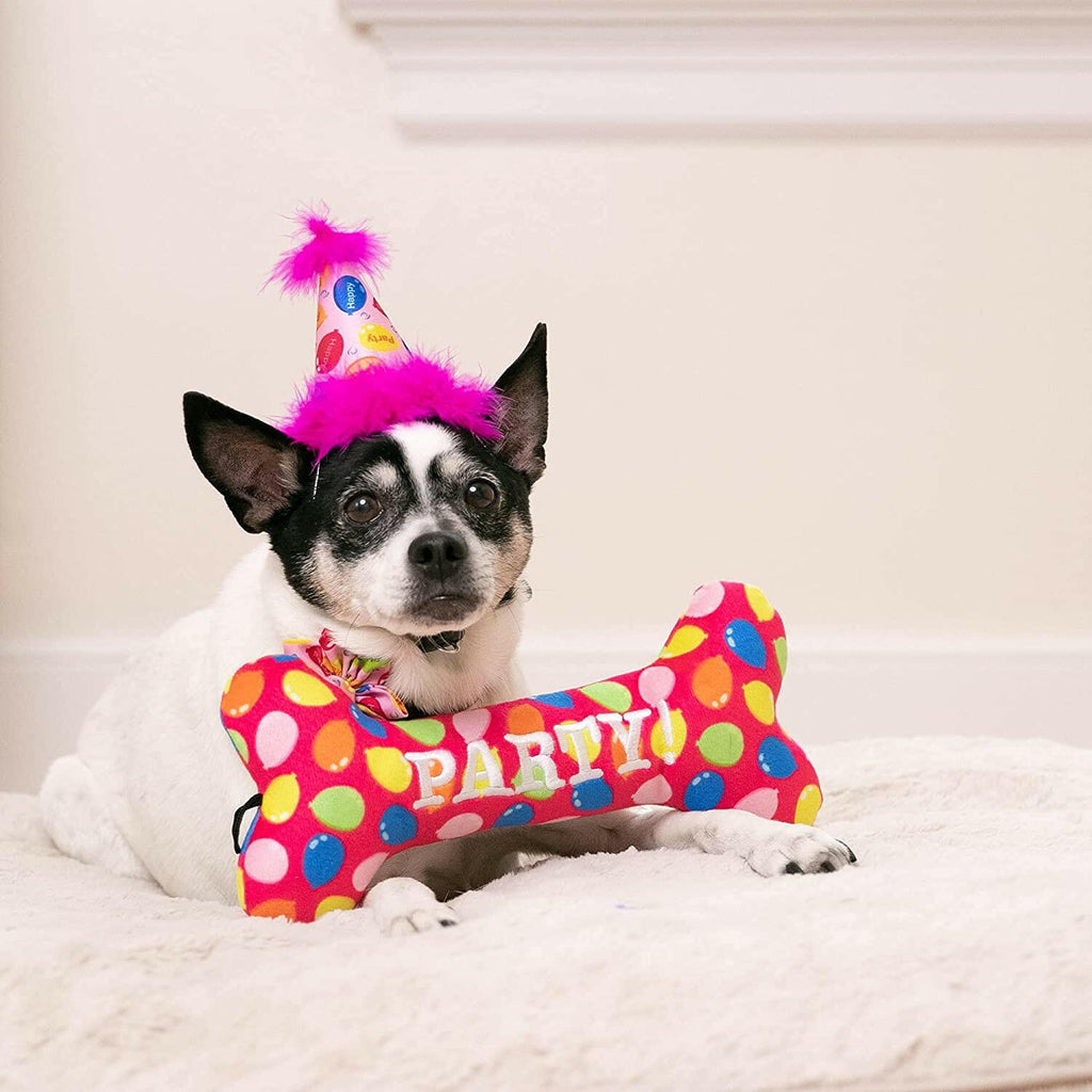 Dog Party Hat-Party Time Pink - The Dog Shop