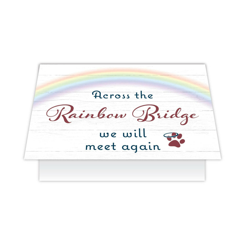 Dog Sympathy Card - Across the Rainbow Bridge - The Dog Shop