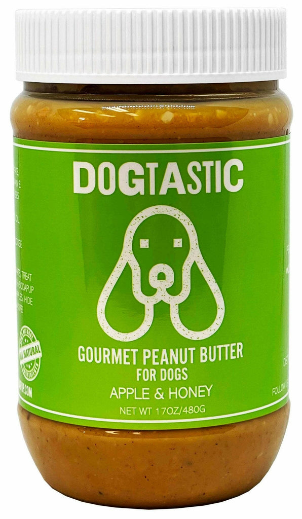 Dogtastic Gourmet Peanut Butter for Dogs - Apple & Honey Flavor - The Dog Shop