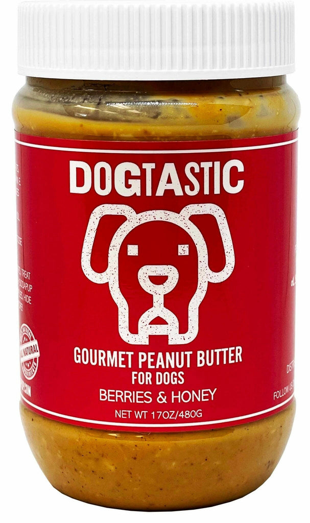 Dogtastic Gourmet Peanut Butter for Dogs - Berries & Honey Flavor - The Dog Shop