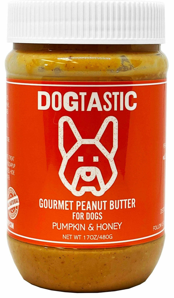 Dogtastic Gourmet Peanut Butter for Dogs - Pumpkin & Honey Flavor - The Dog Shop