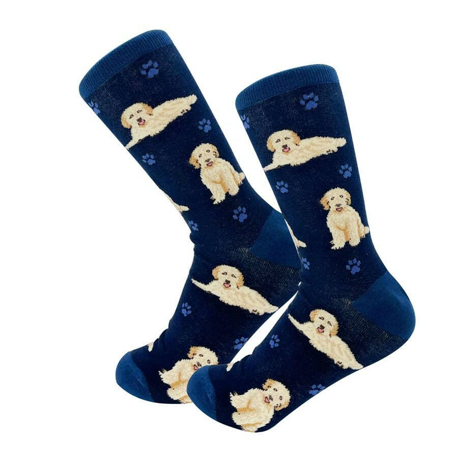 Goldendoodle Full Body Socks - Grey - The Dog Shop