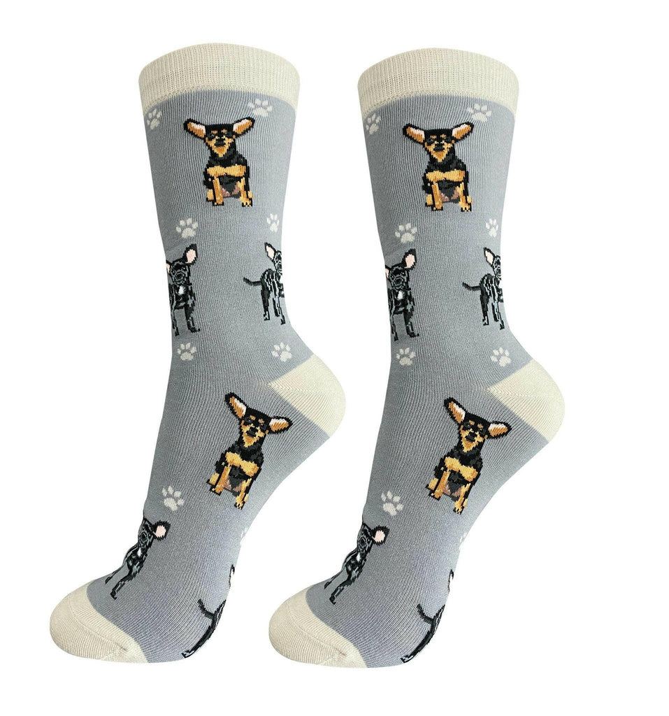 Chihuahua Black Socks-Full Body - The Dog Shop