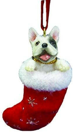 Ornament French Bulldog Stocking - The Dog Shop