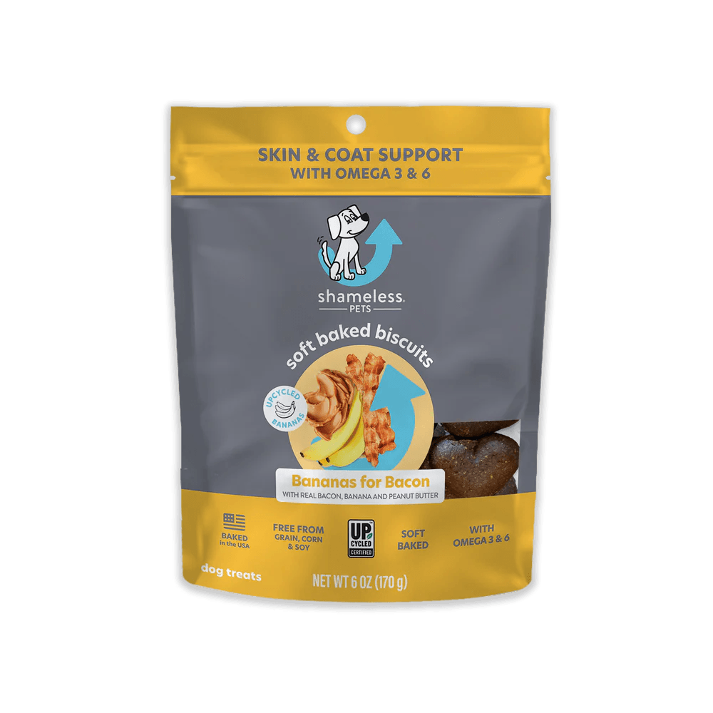 Shameless Pets Dog Treats - Bananas For Bacon Soft & Chewy - The Dog Shop