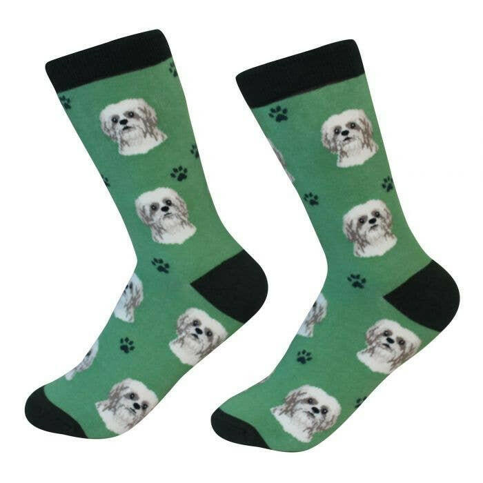 Shih Tzu Tan & White Socks - The Dog Shop