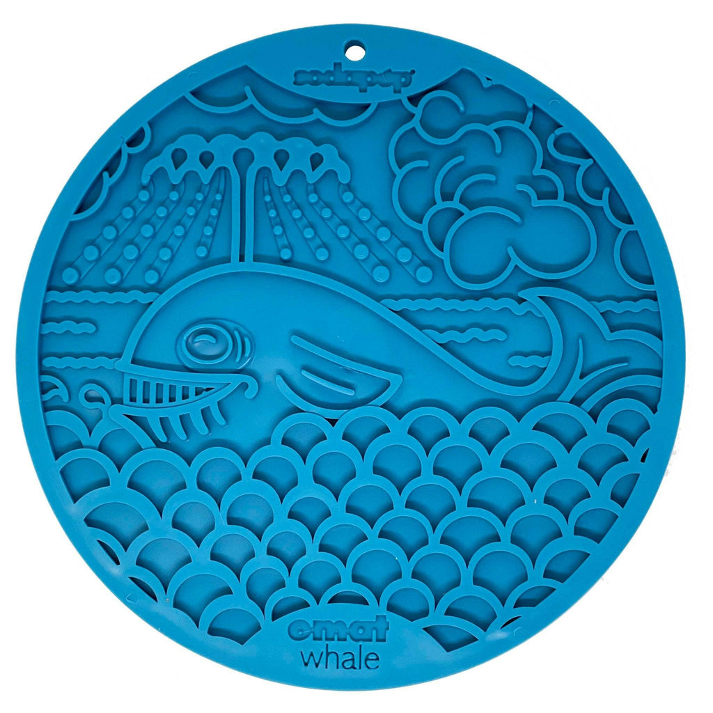 Enrichment Lick Mat With Suction Cups- Whale - The Dog Shop