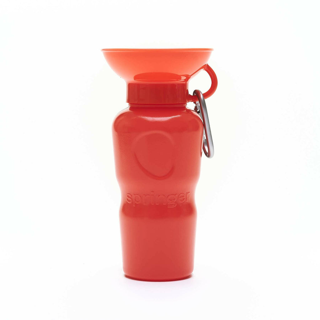 Springer Classic Travel Bottle - Red - The Dog Shop