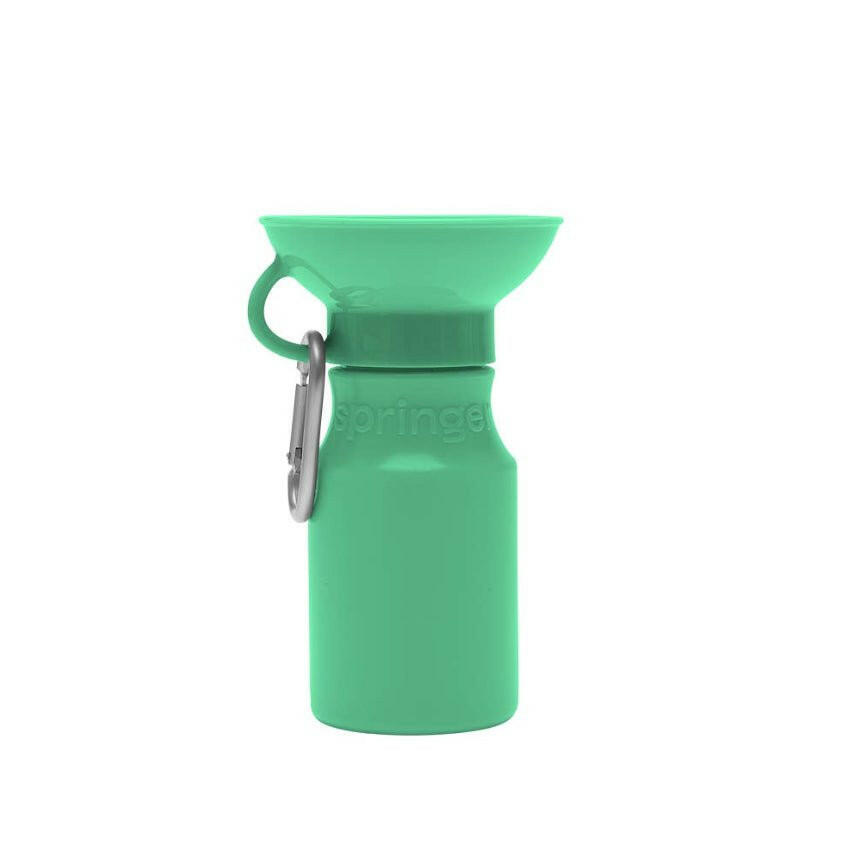 Springer Mini Travel Bottle - Green - The Dog Shop