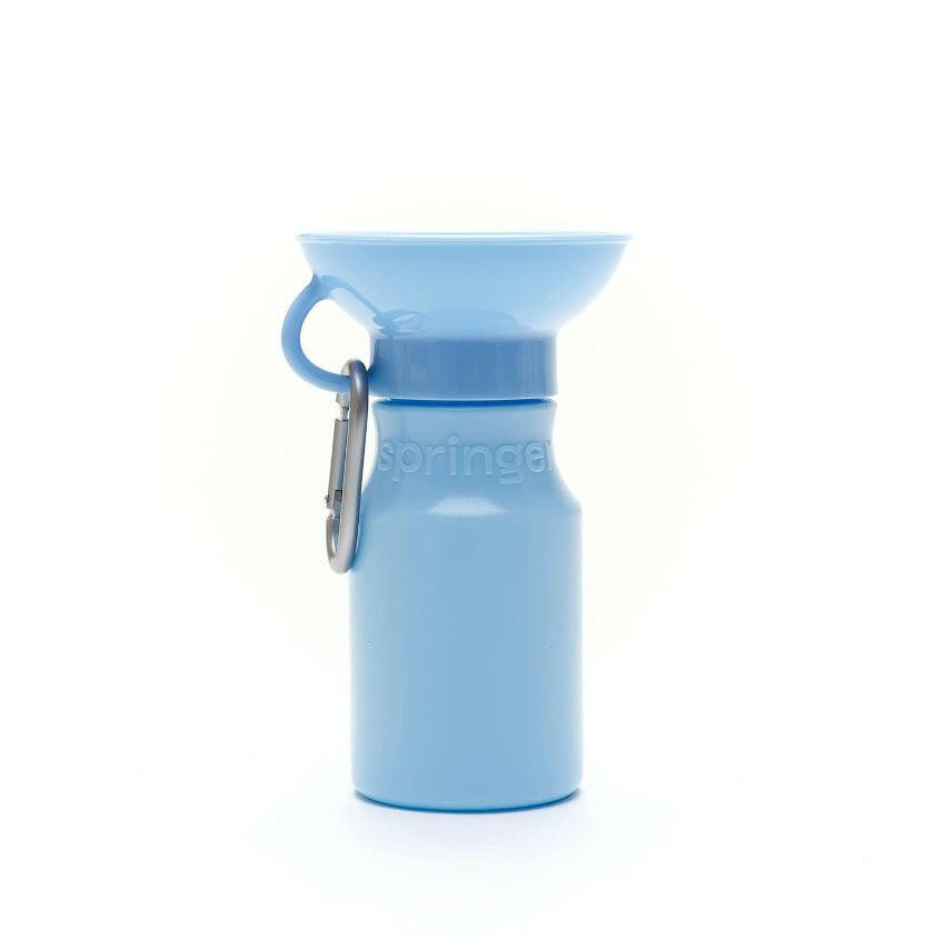 Springer Mini Travel Bottle - Sky Blue - The Dog Shop