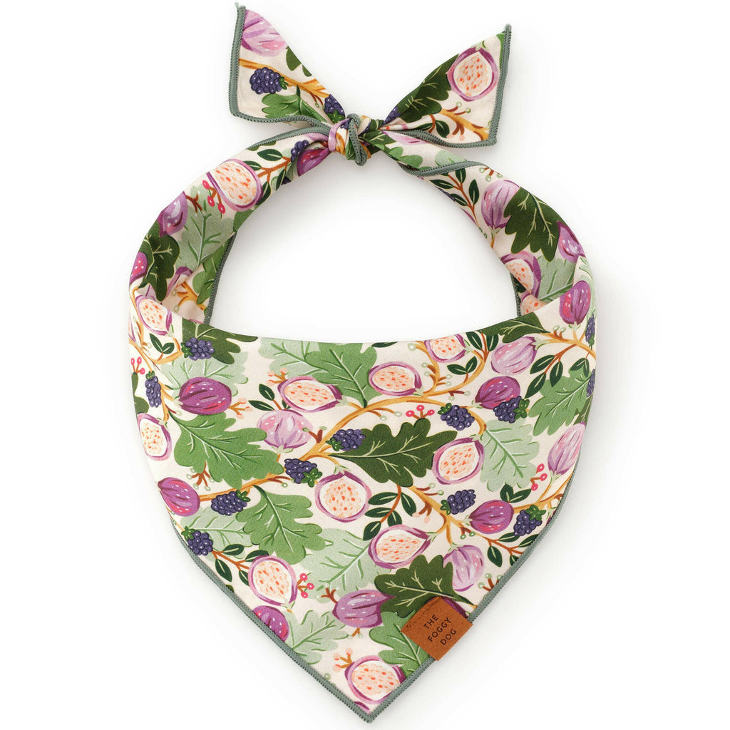 The Foggy Dog Bandana - Figs and Berries - The Dog Shop