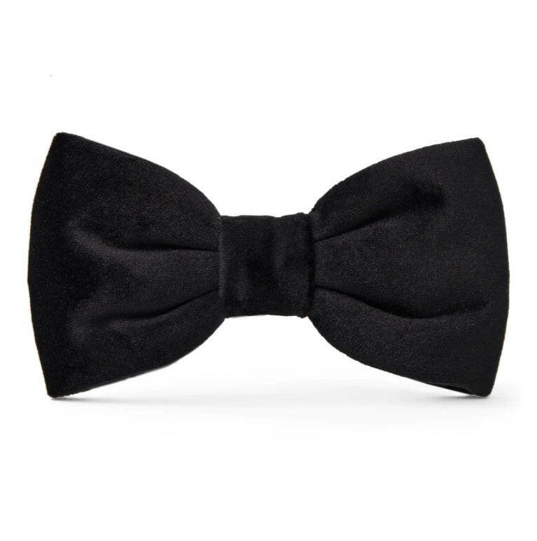The Foggy Dog Bow Tie - Black Velvet - The Dog Shop