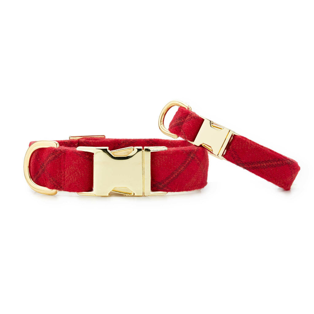 The Foggy Dog Collar - Aberdeen Plaid Flannel - The Dog Shop