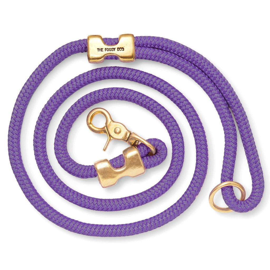 The Foggy Dog Marine Rope Leash - Violet - The Dog Shop