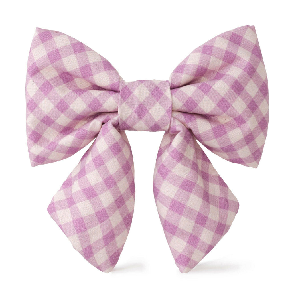 Thistle Gingham Fall Lady Dog Bow - The Dog Shop