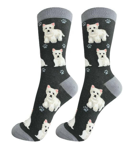 Westie Socks-Full Body - The Dog Shop