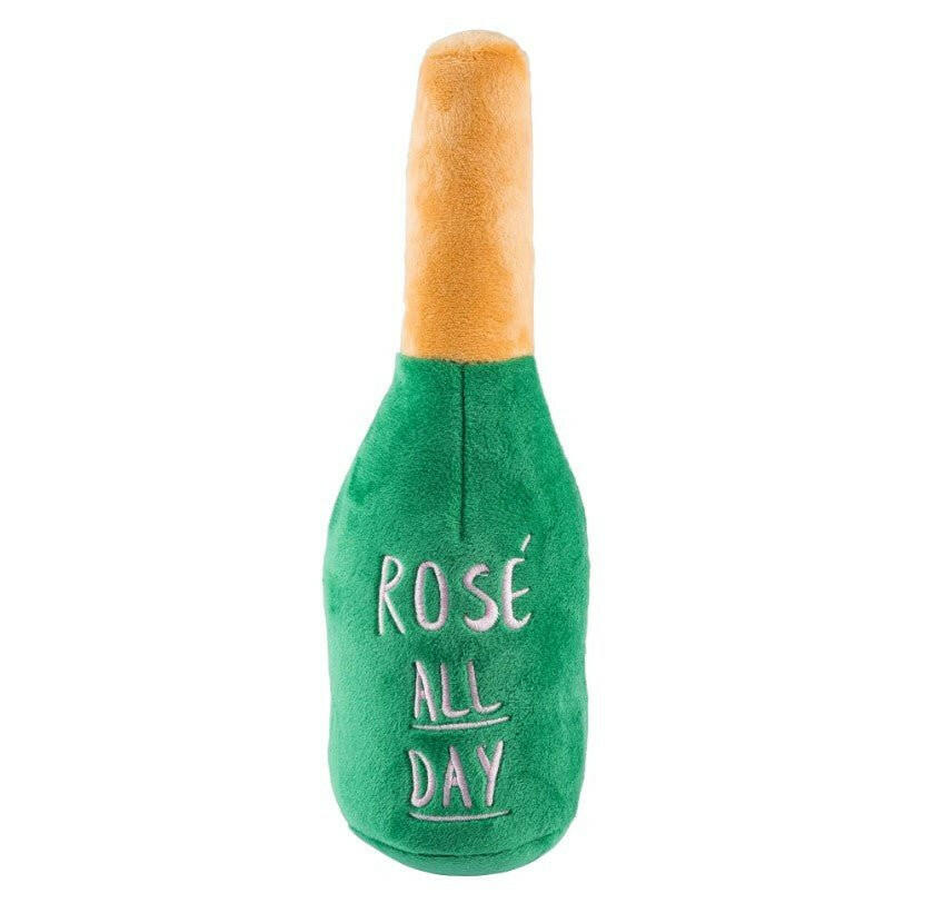 Woof Clicquot Rose' Bottle Dog Toy - The Dog Shop