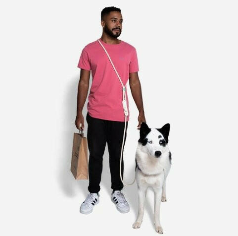 Zee.Dog Hands-Free Leash Vanilla - The Dog Shop
