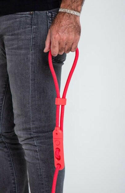 Zee.Dog Hands-Free Dog Leash Neon Coral - The Dog Shop